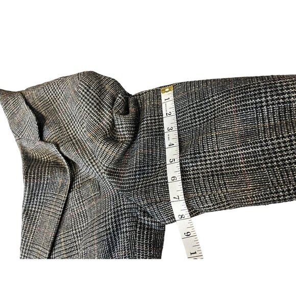 Haggar Clothing Co Size 44 Brown Plaid Blazer/Jacket 35e - Picture 16 of 16